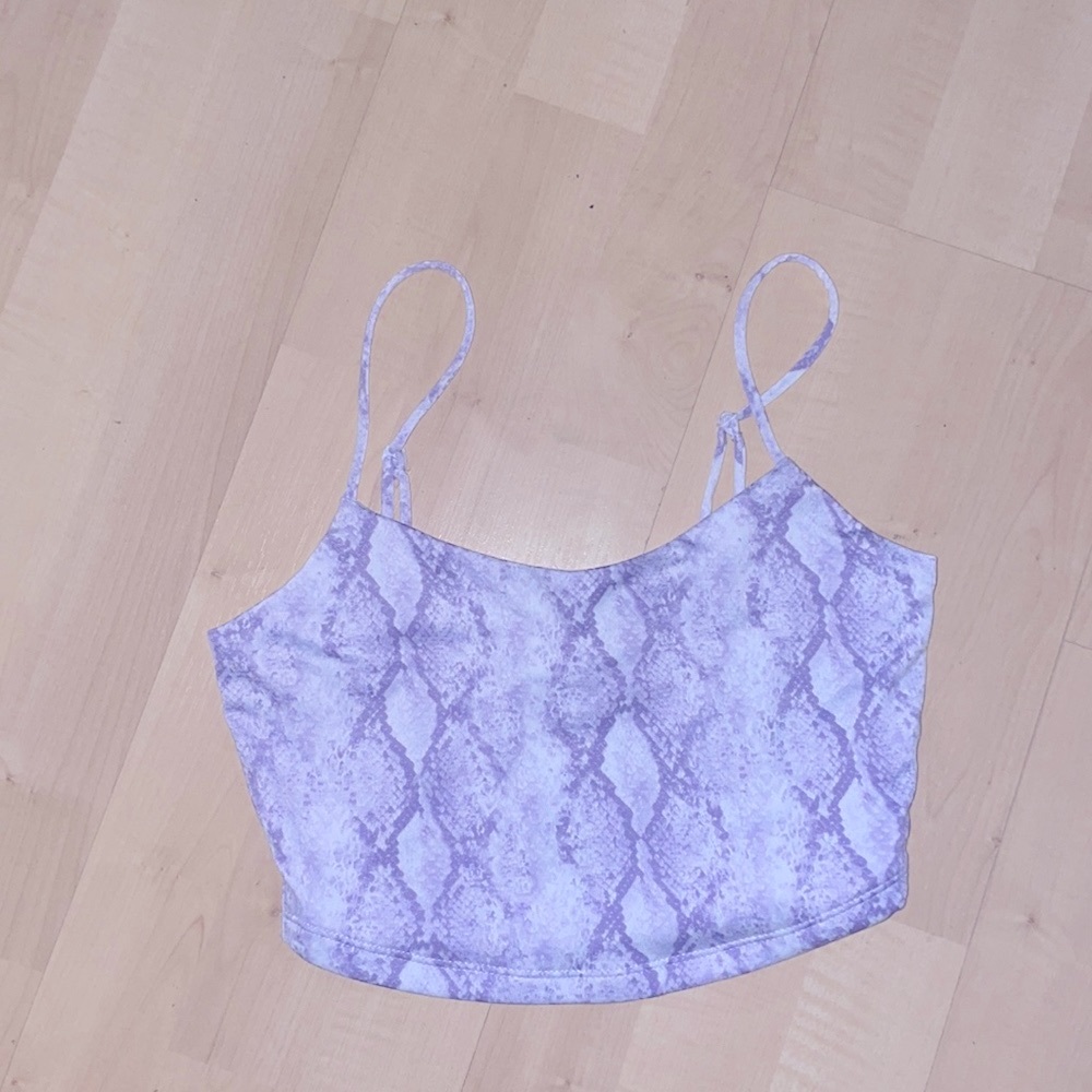 Purple New Forever 21 Crop Tank